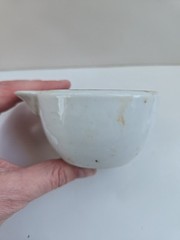 COORS Vintage Mortar & Pestle Porcelain Set Spout Science Lab Made In the U.S.A.