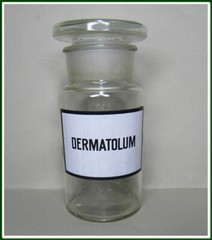 Vintage Medical Science Glass Bottle,Germany,DERMATOLUM