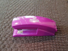 Pharmaceutical Drug Rep Promo Stapler. 6 Inch Branded Vintage Promotional