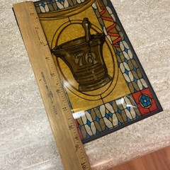 SECUNDUM ARTEM ’76, PHARMACY CELEBRATES AMERICA’S BICENTENNIAL STAINED GLASS
