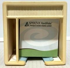 Pfizer 2006 Desk Sticky Note Pad, Pen Holder Shifting Images Spiriva HandiHaler