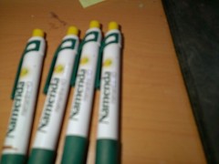 NAMENDA Medical Drug Rep Pharmaceutical Pensx4 Advertising