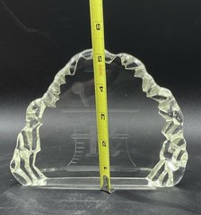 Pharmacist Rx Art Glass Iceberg Display Award Wendell August Forge