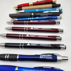 Large Lot Vintage Pharmaceutical Ballpoint Pen Drug Rep Promo Church Advertising