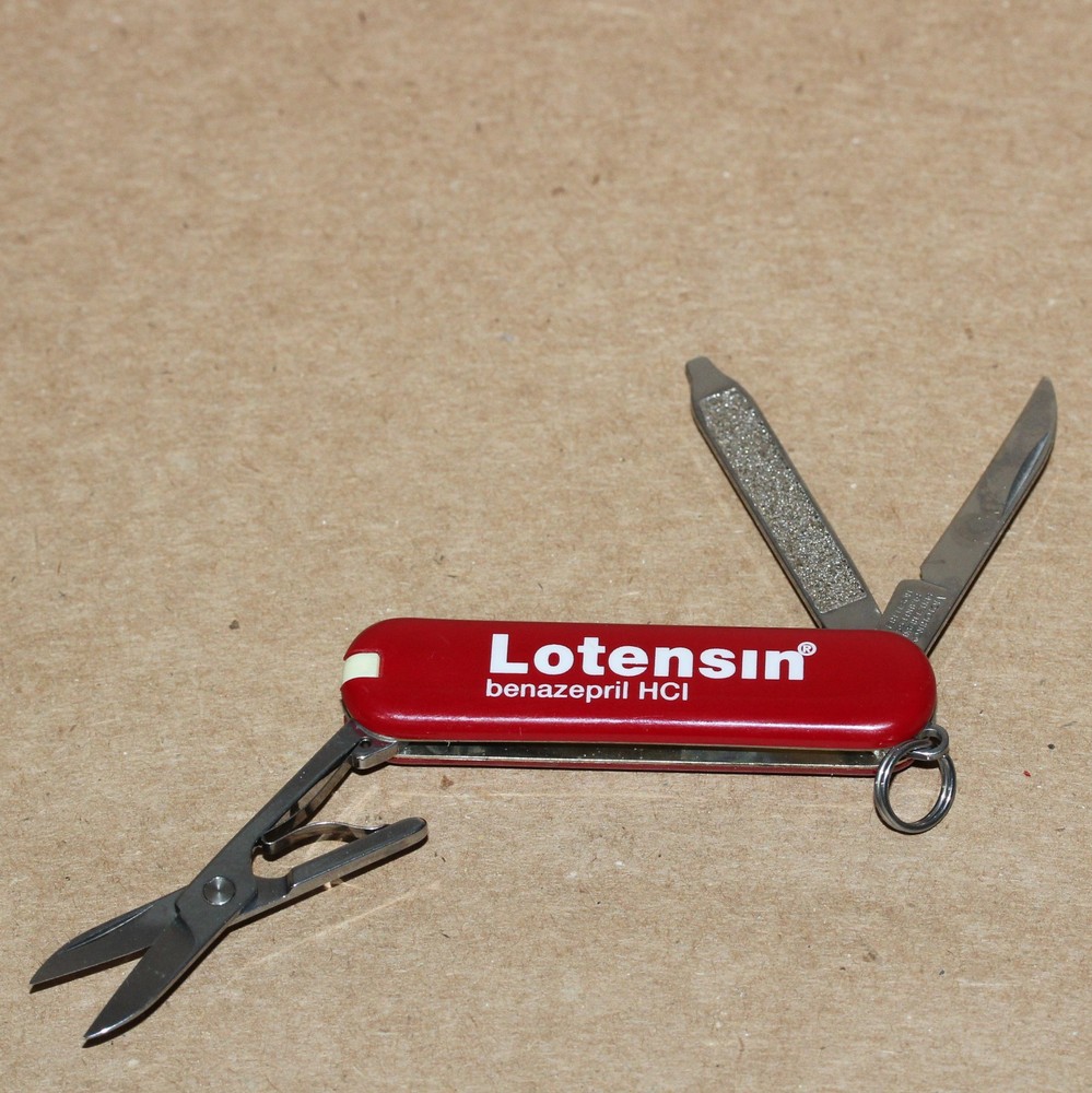 Victorinox Swiss Army 58mm Knife RED CLASSIC SD Lotensin Pharmaceutical Ad