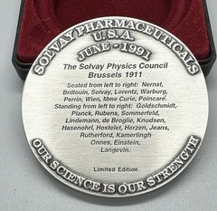 Solvay Pharmaceuticals Commemorative Medallion Coin Pewter 1991 Limited Edition