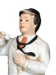 Vtg 1970s Ayerst Bisque Porcelain Doctor 5”T Figurine Pharmaceutical Promotion
