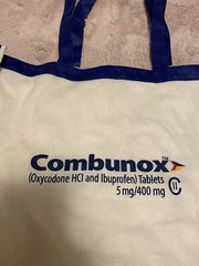 handled book bag Tote pharmaceutical Oxycodone memorabilia Promo Advertising