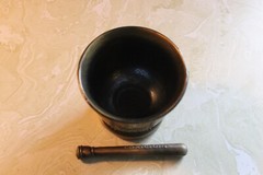 Vintage Bronze Mortar & Pestle Apothecary Chemist Pharmacy Dr. John Morgan