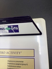Medical Clipboard Zithromac Z-Pak Pharmaceutical Drug Rep Promo 14×9
