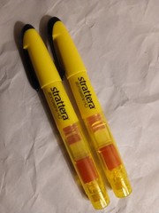 Strattera Highlighter Marker Pens w/Sticky Notes Medical Drug Rep Pharmaceutical