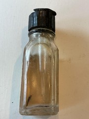 Vintage Silverfin Nasal Drops Bottle 1/2 Ounce Burrough Bros Baltimore USA