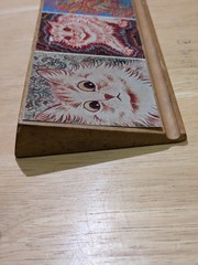 Rare Vintage Louis Wain „Kaleidoscope Cats“ Thorazine Stelazine Pencil Holder…