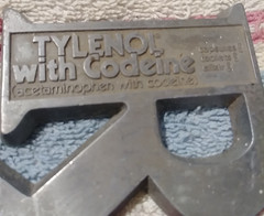 Tylenol with Codeine RX Metal Paper Weight
