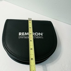 REMERON Pharmaceutical Rep Black CD Music Zip Around Holder Storage Case