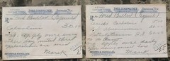 File box & 97 antique prescriptions (1911) – Dionin, Codeine, Infant Anodyne