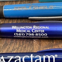 Lot 6 Pharmaceutical Drug Rep Pens Medical, Collectibles, Heavy Metal, Plastic