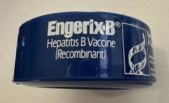 Vintage Engerix-B Drug Rep Promo Magnetic Pin Holder Medical