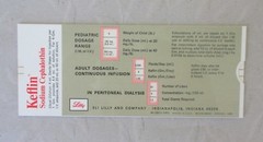 Nurse Ruler Metric Slide Dosage Keflin Sodium Cephalothin Eli Lilly &Co. Vintage