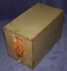 1950s Pharmacy Prescription Metal Box hinged door Lexington Ky