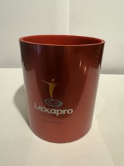 Lexapro Bipolar Mental Pharmaceutical Advertising Pen Pencil Cup Desk Top 4.75”