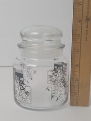 Vintage Glass Prescription Jar Container with Lid Pharmacy Designs