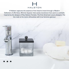 Clear Transparent Hotel Style Apothecary Tempered Glass Canister Jar W/ Matte…