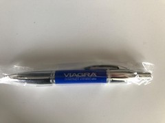 VIAGRA HEAVY METAL BULLET CHROME DRUG REP PEN NICE NEW