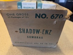Vintage 1950s Shadow-Enz Prophylactics Master Box Set Condoms Trojans Pharmacy
