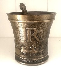Vintage 1978 Shering RX Mortar & Pestle Edict of 1240 Frederick II