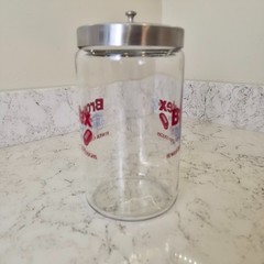 Pharmaceutical Advertising Glass Apothecary Jar Drug Rep Brontex Codeine Sched 3