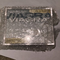 Vintage Viagra Paperweight in Original Box Blue Pill Gag Gift Drug Rep Pfizer