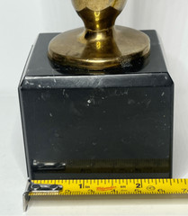 VTG 1943 Solid Brass Pharmacy & Science College Beaker Golden Anniversary Award