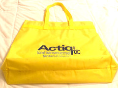 Vtg Actiq Fentanyl Zipper Tote Bag Pharmaceutical Drug Rep Promo Merch Rare HTF