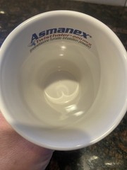 Asmanex Asthma Drug Rep Advertising Coffee Mug Cup Pharma Twisthaler
