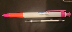 GIANT AMBIEN CR PEN HUGE ZOLPIDEM SLEEPING PILL ADVERTISEMENT WHITE PINK