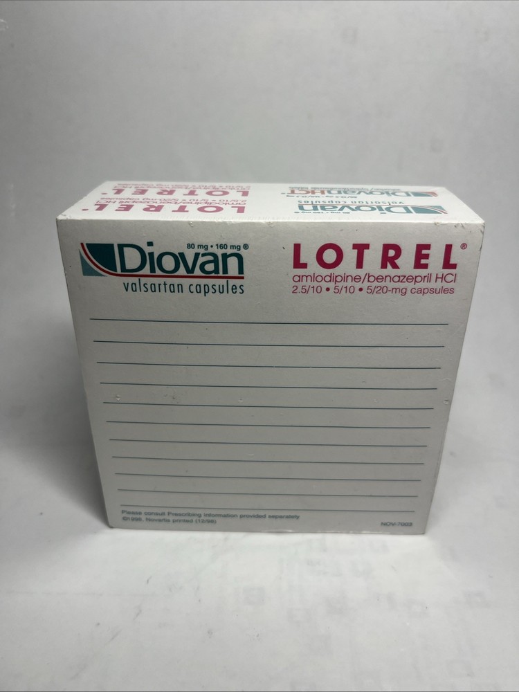 NEW vintage Pharmaceutical Drug Rep Diovan Post-it note pad Lotrel Amlodipine
