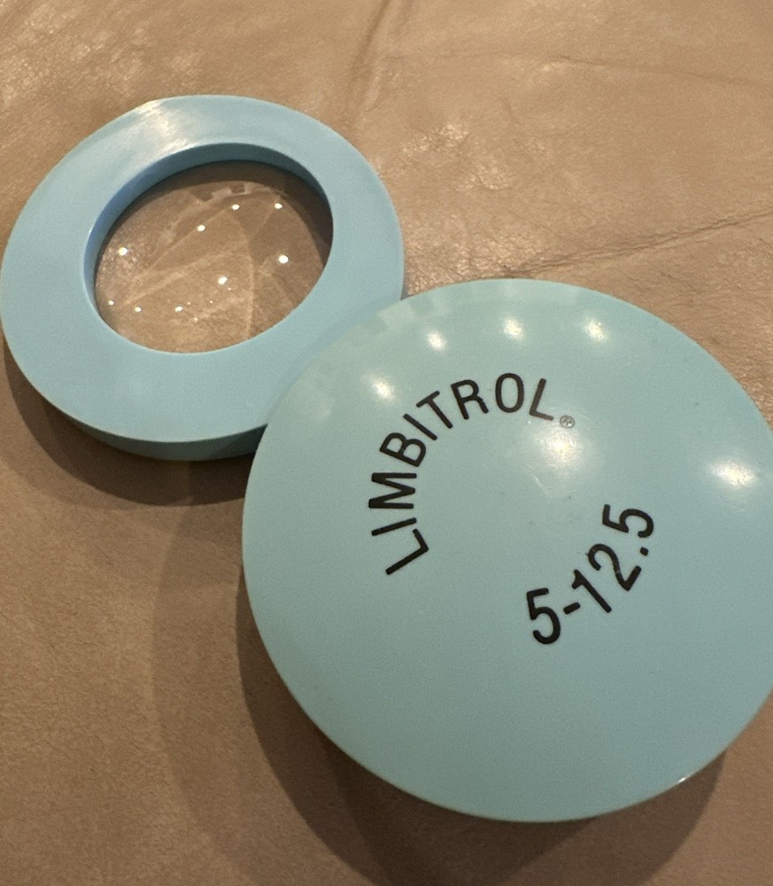 Vintage 80s Discontinued Limbitrol Pharmaceutical Promo Pill Magnify Glass