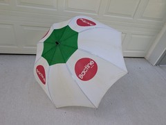Vintage Bactine Pharmaceutical Umbrella Plastic Handle Miles Labs Advertising
