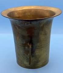 Vintage Solid Brass Mortar & Pestle Made in India 4.5” Apothecary Spice Grinder