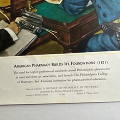 A HISTORY OF PHARMACY IN PICTURES 1954 PRINT# 25 Great Gift For Doctor 22″×18″