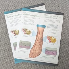 Medical Office Educational Flyer Stand-Metanx Pharmaceutical Rep Advertising Pad
