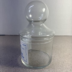 Micronase Drug Rep Pharmaceutical Advertising Apothecary Jar With Lid Glass