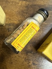 VINTAGE BAALMANN’S Gas Tablets Drugstore Apothecary MCM Medicine Pills Drugs