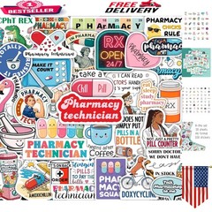 100 Funny Pharmacist Waterproof Stickers – Perfect for Laptops & Water Bottles