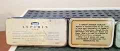 Vintage Pharmacy-Medicine Advertising ASPIRIN tins 13 pcs