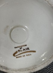 VINTAGE APOTHECARY MEDICINE PHARMACY DRUGSTORE JAR “BLAIR POTTERY” Oleum Myrcae