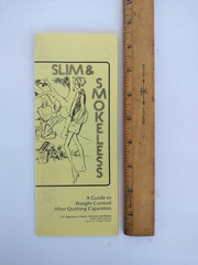 Vintage Brochure Weight Loss after Quitting Cigarettes 1977