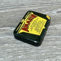 Vintage Anacin Twelve Tablets Empty Pocket Tin Advertising USA Jersey City NJ