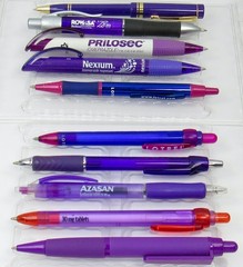 Drug Rep Lot 10 PENS Shades of Purple Pharmaceutical Promo Medical Advertising